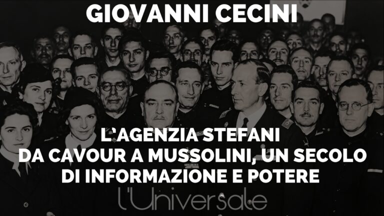 Scopri di più sull'articolo L’Agenzia Stefani: da Cavour a Mussolini, un secolo di informazione e potere